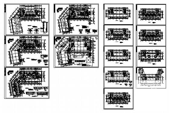 21层酒店建筑施工CAD图纸(框架剪力墙结构) - 3