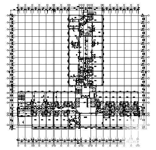 五星级8层酒店建筑施工CAD图纸（框架结构）(卫生间详图) - 1