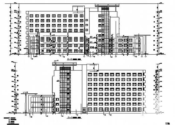 五星级8层酒店建筑施工CAD图纸（框架结构）(卫生间详图) - 3