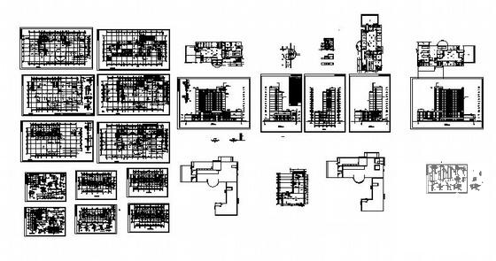 现代风格框架结构13层宾馆建筑施工CAD图纸(卫生间详图) - 3