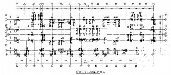 17层纯剪力墙结构住宅楼结构CAD施工图纸(梁平法配筋图) - 3