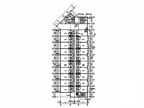 国际大酒店3层客房建筑CAD施工图纸 - 2