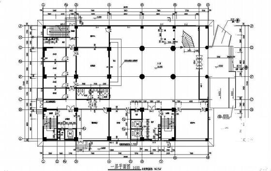 26层城市酒店框剪结构建筑结构CAD施工图纸 - 1