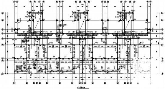 17层剪力墙住宅楼结构CAD施工图纸(基础平面图) - 1