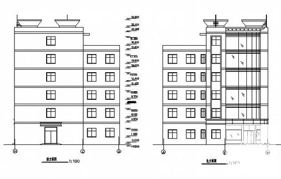 公司5层综合楼建筑结构CAD施工图纸 - 2