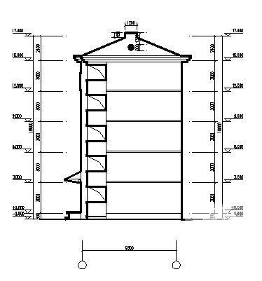 砖混结构区中学办公楼建筑结构CAD施工图纸 - 2