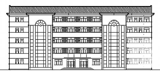 砖混结构区中学办公楼建筑结构CAD施工图纸 - 4