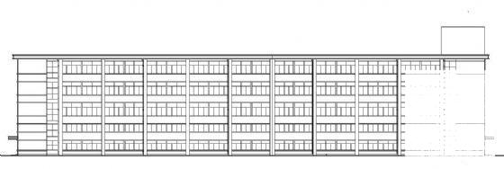 长三角地区5层服装厂房建筑结构CAD施工图纸(平面布置图) - 1
