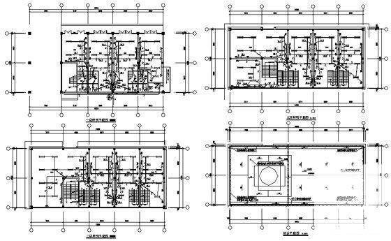 3层沿街楼建筑结构水电暖建筑扩出图纸(工程使用年限) - 2