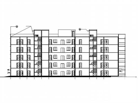 5层砖混结构烧伤医院建筑施工CAD图纸 - 2