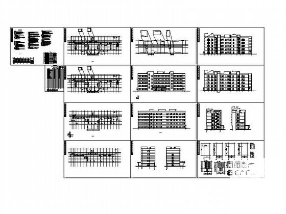 5层砖混结构烧伤医院建筑施工CAD图纸 - 4