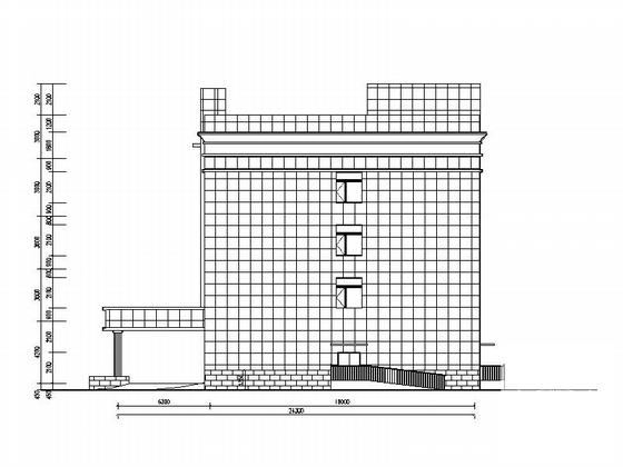 4层现代风格镇中心卫生院建筑设计CAD施工图纸（知名设计院）(钢筋混凝土结构) - 2