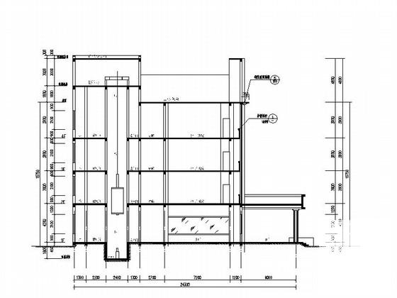 4层现代风格镇中心卫生院建筑设计CAD施工图纸（知名设计院）(钢筋混凝土结构) - 3
