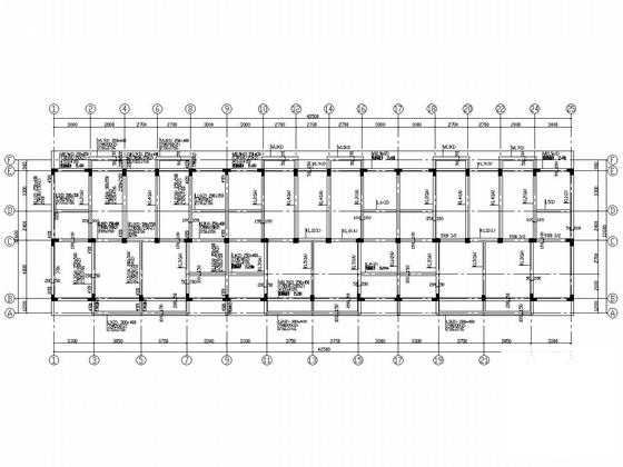 7度设防5层框架结构住宅楼结构CAD施工图纸（建筑图纸） - 3