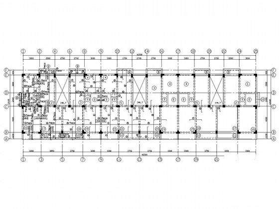 7度设防5层框架结构住宅楼结构CAD施工图纸（建筑图纸） - 5