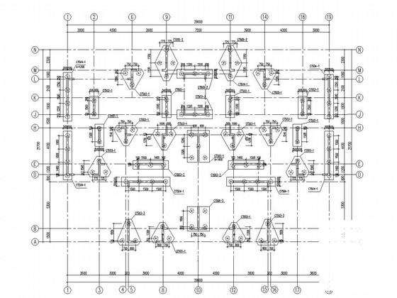 26层剪力墙结构住宅楼结构CAD施工图纸（地下1层） - 1