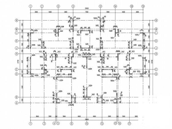 26层剪力墙结构住宅楼结构CAD施工图纸（地下1层） - 4