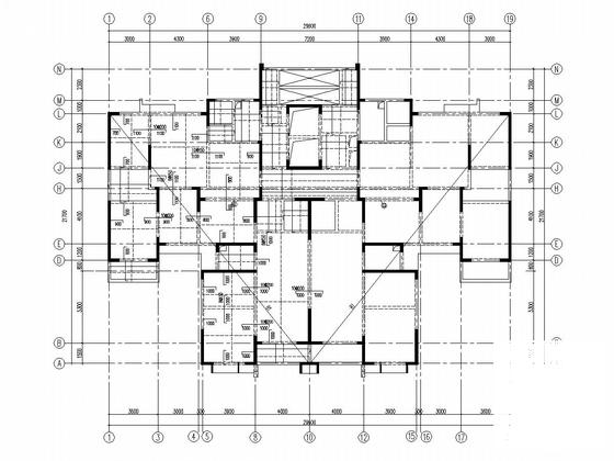 26层剪力墙结构住宅楼结构CAD施工图纸（地下1层） - 5