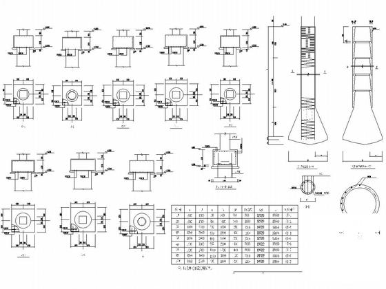 5层框架结构大学食堂结构CAD施工图纸（7度设防）(人工挖孔桩基础) - 3