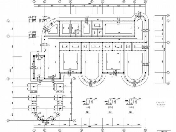 3层框架结构幼儿园结构CAD施工图纸（建筑图纸）(平面立面剖面图) - 4