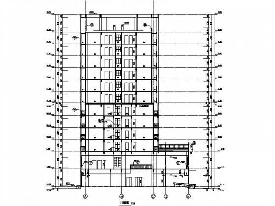 12层养老院建筑施工CAD图纸(总平面图) - 1