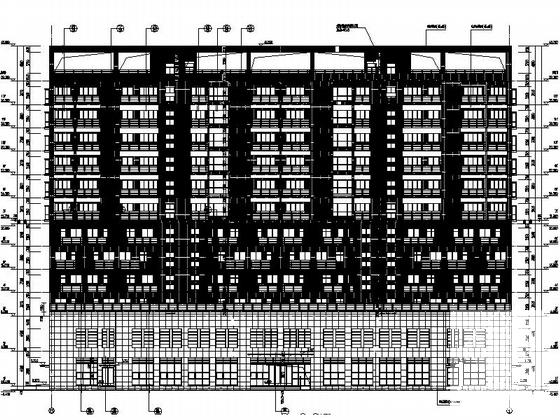 12层养老院建筑施工CAD图纸(总平面图) - 3