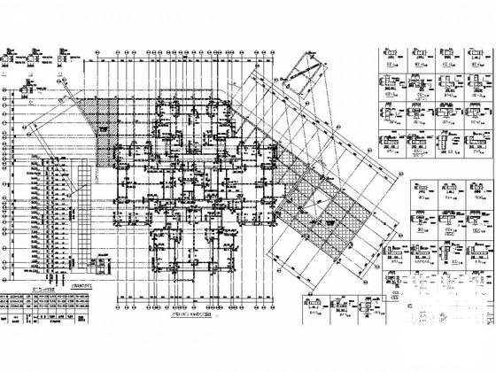 23层剪力墙结构住宅楼结构CAD施工图纸（6度抗震）(基础采用桩基础) - 1