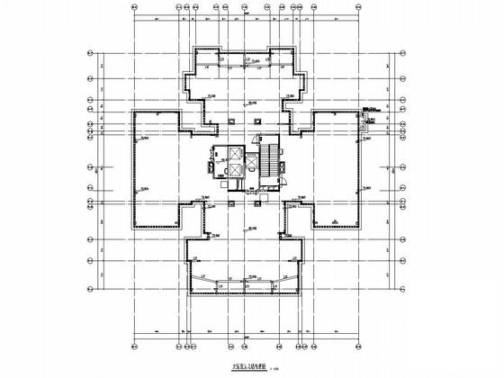 23层剪力墙结构住宅楼结构CAD施工图纸（6度抗震）(基础采用桩基础) - 2