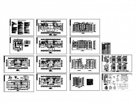 5层医院建筑CAD施工图纸 - 1