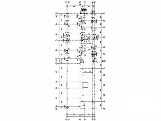 12层剪力墙结构住宅楼结构CAD施工图纸（桩基础）(平面布置图) - 1