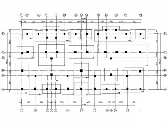 6层框架结构住宅楼结构CAD施工图纸（独立基础） - 4