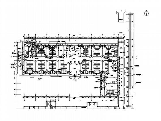 县人民医院6层住院楼建筑施工CAD图纸（效果图纸）(卫生间大样图) - 2