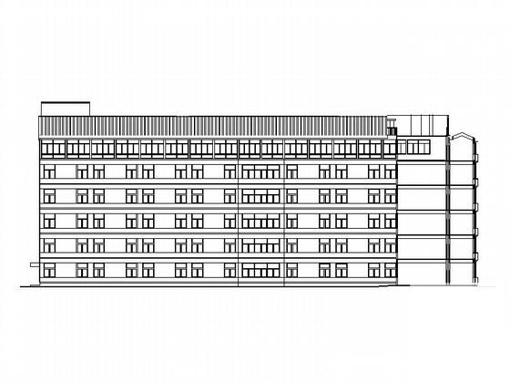 县人民医院6层住院楼建筑施工CAD图纸（效果图纸）(卫生间大样图) - 3