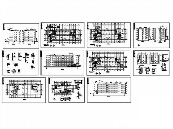 5层精神病疗养院建筑CAD施工图纸 - 4