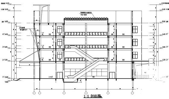 4层县级医院急诊楼建筑施工CAD图纸(消防控制中心) - 3