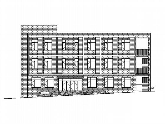 3层卫生院、职工宿舍建筑施工CAD图纸 - 3