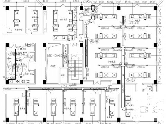 4层商贸城空调通风设计施工图纸 - 3