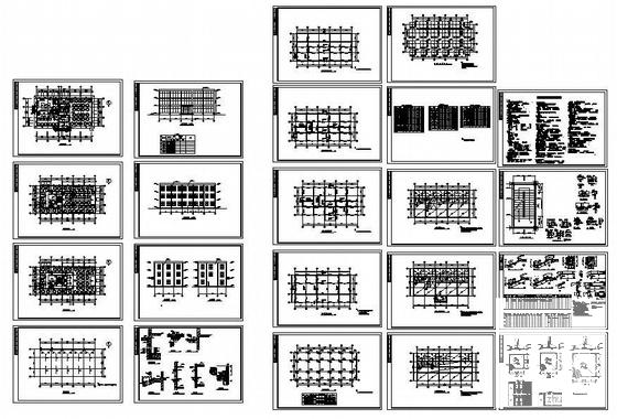 4层框架结构饭店施工图纸（15米*30米） - 1