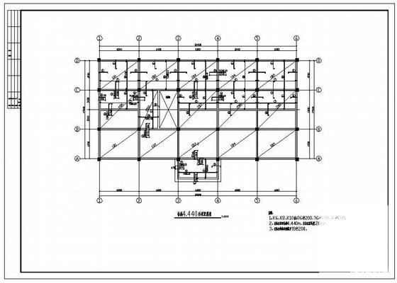4层框架结构饭店施工图纸（15米*30米） - 3