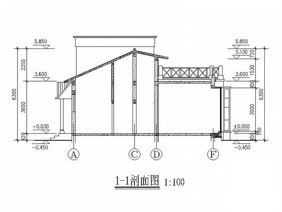 139平方米茶馆建筑施工图纸 - 2