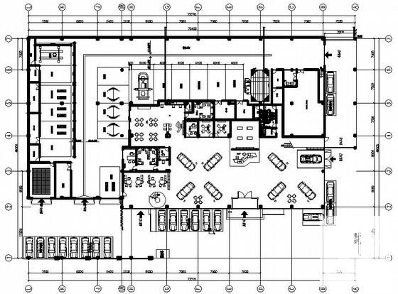 沃尔沃2层4s店给排水竣工图纸 - 1