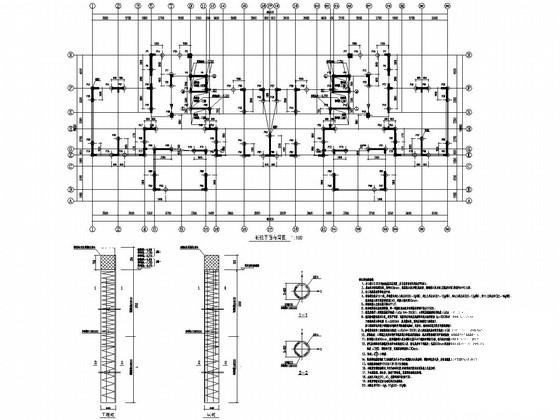 四栋28层剪力墙结构住宅楼结构施工大样图 - 1