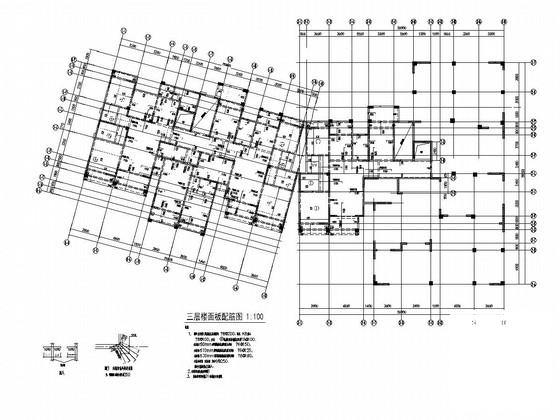 6层剪力墙结构住宅楼结构施工图纸（高23米） - 2