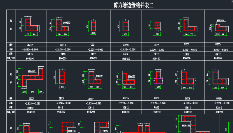 7层剪力墙住宅楼剪力墙结构施工大样图 - 4