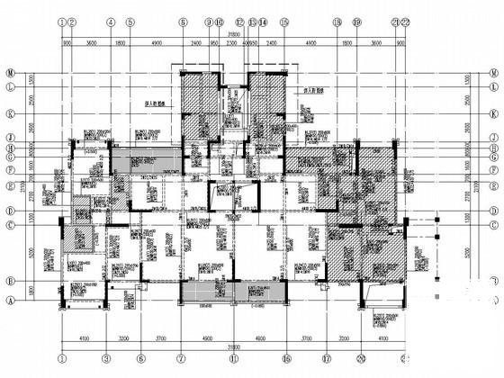 地上16层剪力墙结构住宅楼结构施工图纸 - 1