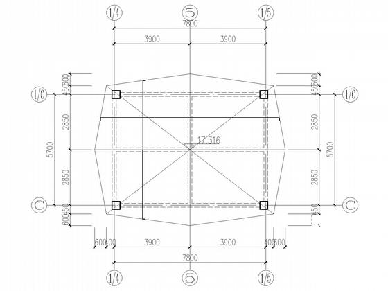 傣式屋顶框架住宅结构施工图纸 - 5