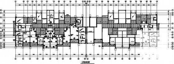 33层纯剪力墙住宅楼结构CAD施工图纸（7度抗震） - 2