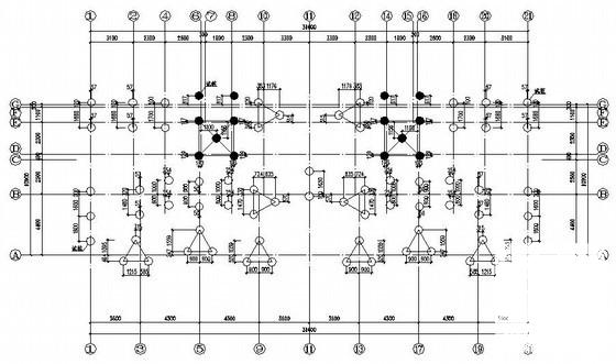 11层剪力墙结构高层住宅楼结构CAD施工图纸（短肢剪力墙） - 2