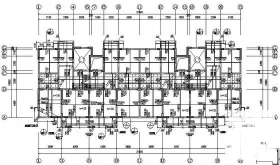 11层剪力墙结构高层住宅楼结构CAD施工图纸（短肢剪力墙） - 3