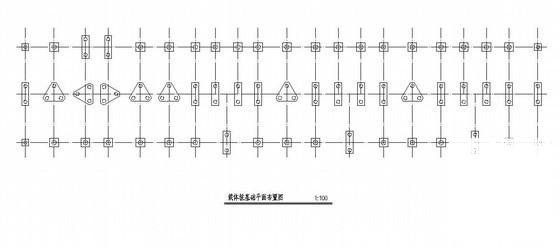 5层框架住宅楼结构CAD施工图纸（桩基础） - 1